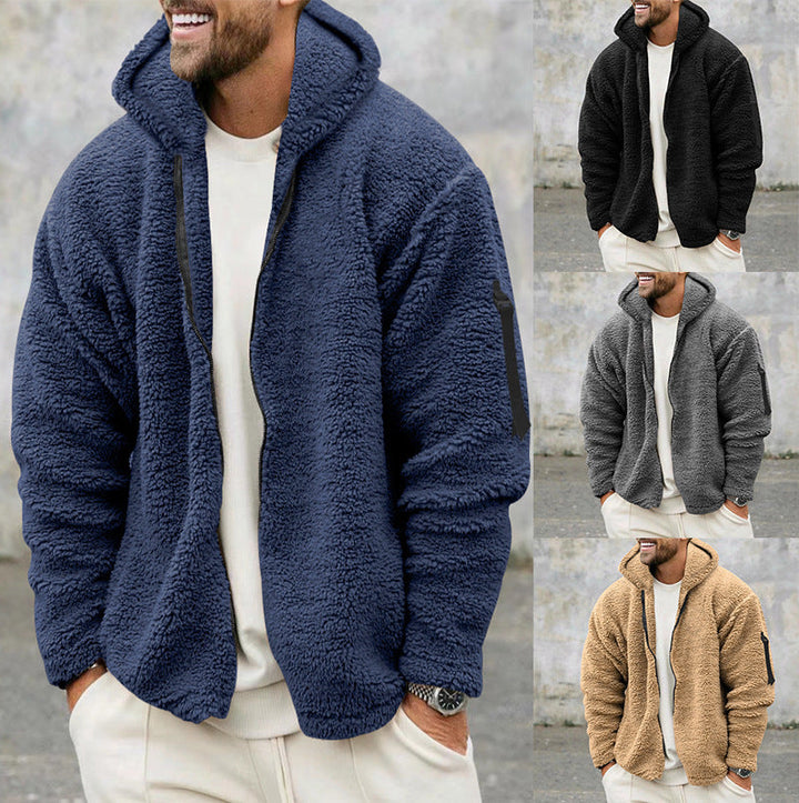 TEDDY- Double-Sided Fleece Hooded Jacket